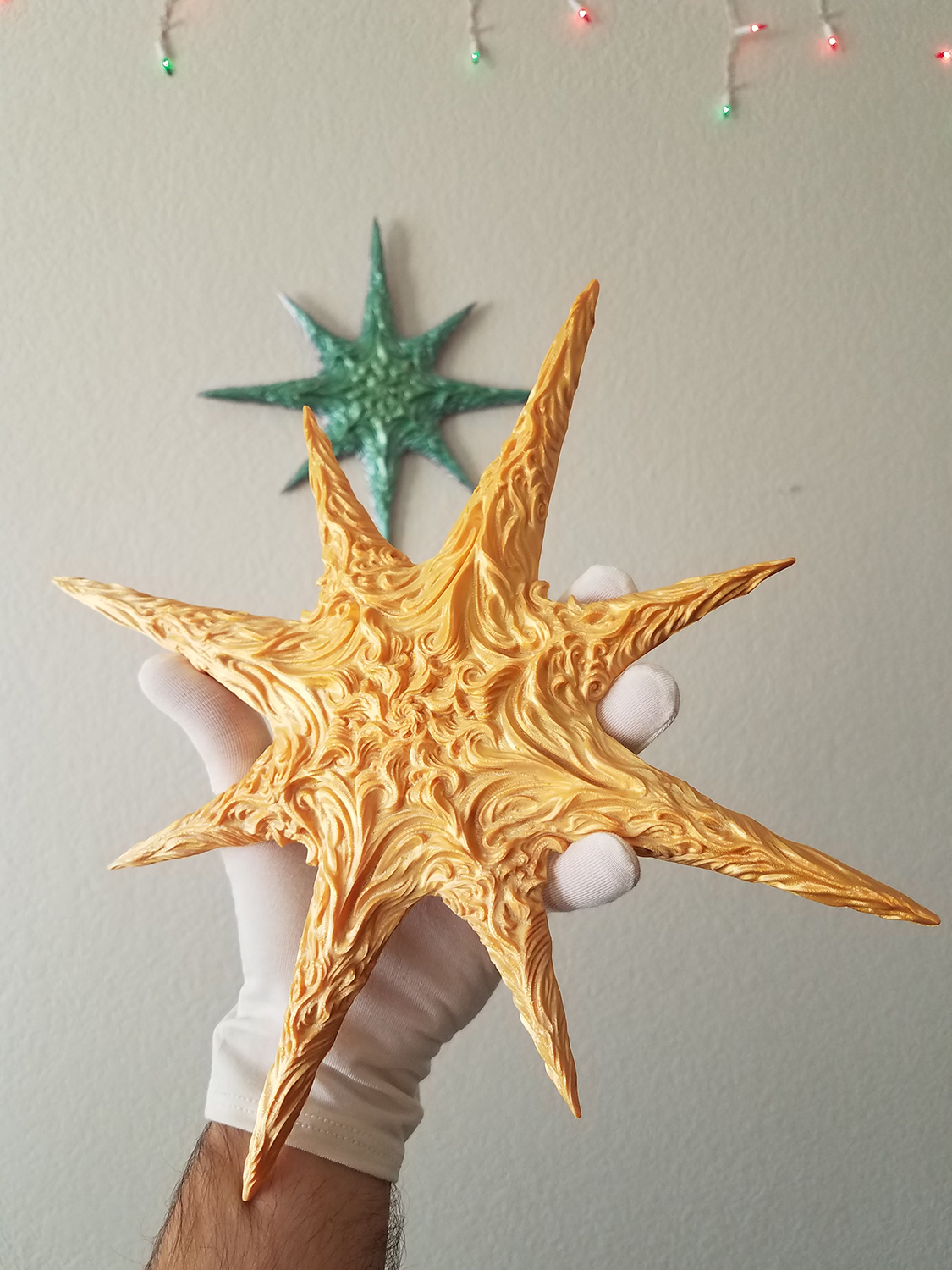 3D Printed Stars. Wall Decoration. 3D Printing on demand.